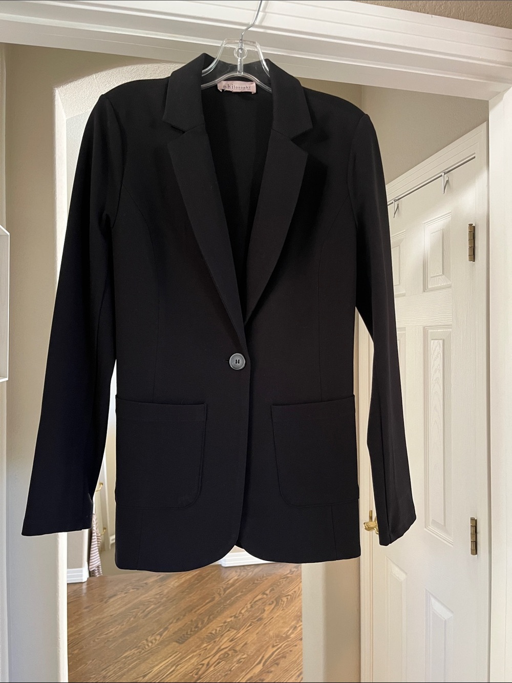 Philosophy Black Single-Button Women's Blazer